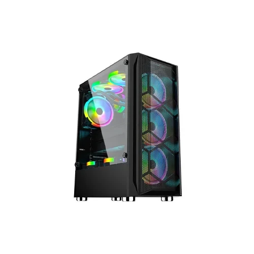 Aptech AP-8308B RGB Gaming Casing- Black