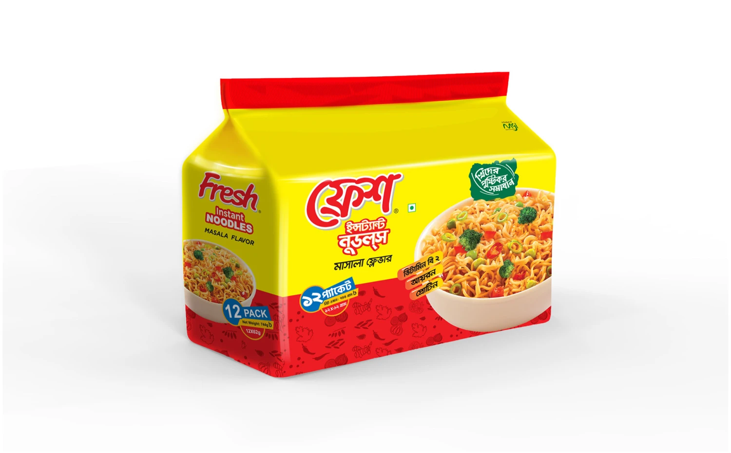 Fresh Instant Noodles Masala Blust 12 Pcs