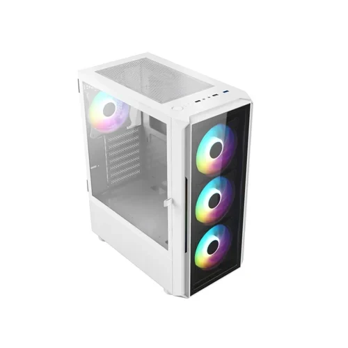Aptech R21-Glass RGB Gaming Casing-White